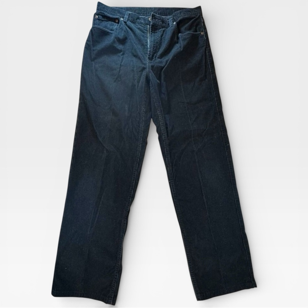 LL Bean Corduroy Pants Men's 35x33 Y2K Casual Everyday Trousers tagged 35x36